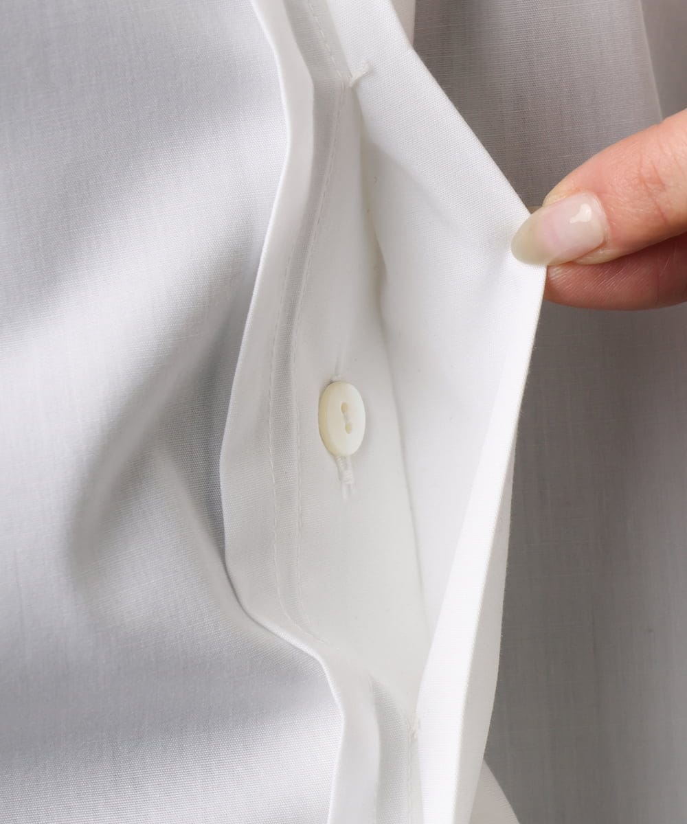 FMBGD03220 MICHEL KLEIN(ミッシェルクラン) オーバーサイズシャンブレーシャツ ホワイト