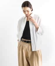 FMBGD03220 MICHEL KLEIN(ミッシェルクラン) オーバーサイズシャンブレーシャツ ホワイト