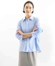 FMBGD03220 MICHEL KLEIN(ミッシェルクラン) オーバーサイズシャンブレーシャツ ホワイト