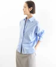 FMBGD03220 MICHEL KLEIN(ミッシェルクラン) オーバーサイズシャンブレーシャツ ホワイト