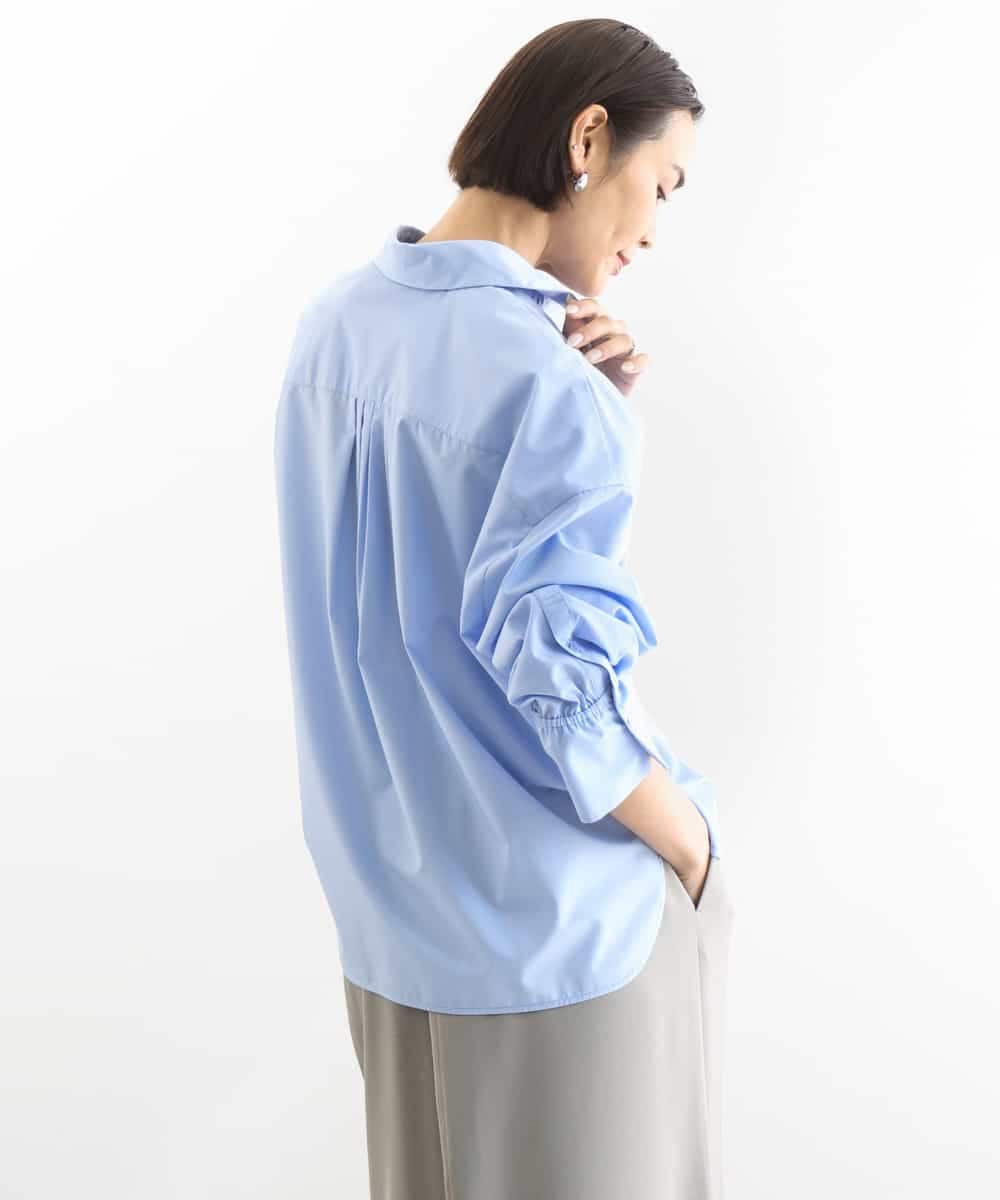 FMBGD03220 MICHEL KLEIN(ミッシェルクラン) オーバーサイズシャンブレーシャツ ホワイト