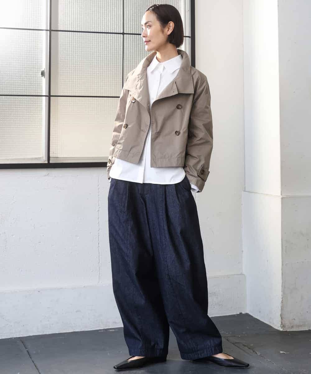 FMBGD04290 MICHEL KLEIN(ミッシェルクラン) ハイパワーストレッチ ブロードシャツ ホワイト