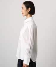 FMBGD04290 MICHEL KLEIN(ミッシェルクラン) ハイパワーストレッチ ブロードシャツ ホワイト