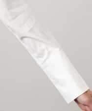 FMBGD04290 MICHEL KLEIN(ミッシェルクラン) ハイパワーストレッチ ブロードシャツ ホワイト