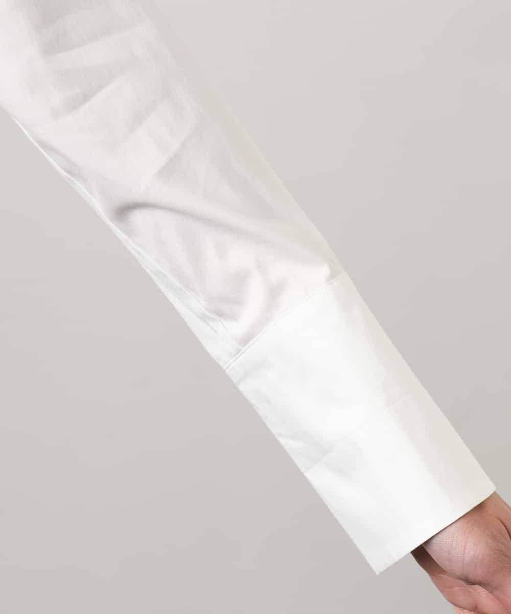 FMBGD04290 MICHEL KLEIN(ミッシェルクラン) ハイパワーストレッチ ブロードシャツ ホワイト