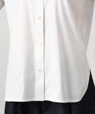 FMBGD04290 MICHEL KLEIN(ミッシェルクラン) ハイパワーストレッチ ブロードシャツ ホワイト