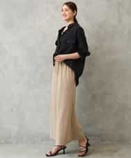FMBGD06230 MICHEL KLEIN(ミッシェルクラン) シアーツイルオーバーシャツ ブラック