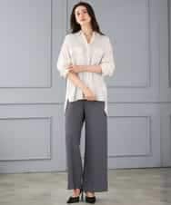 FMBGD06230 MICHEL KLEIN(ミッシェルクラン) シアーツイルオーバーシャツ ブラック