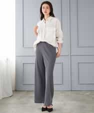 FMBGD06230 MICHEL KLEIN(ミッシェルクラン) シアーツイルオーバーシャツ ブラック