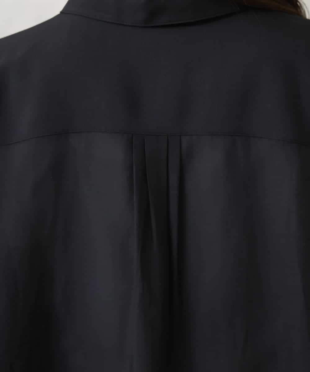 FMBGD06230 MICHEL KLEIN(ミッシェルクラン) シアーツイルオーバーシャツ ブラック