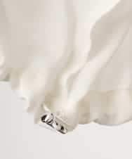 FMBGD07290 MICHEL KLEIN(ミッシェルクラン) シアータッチ ドローストリングシャツブラウス アイボリー