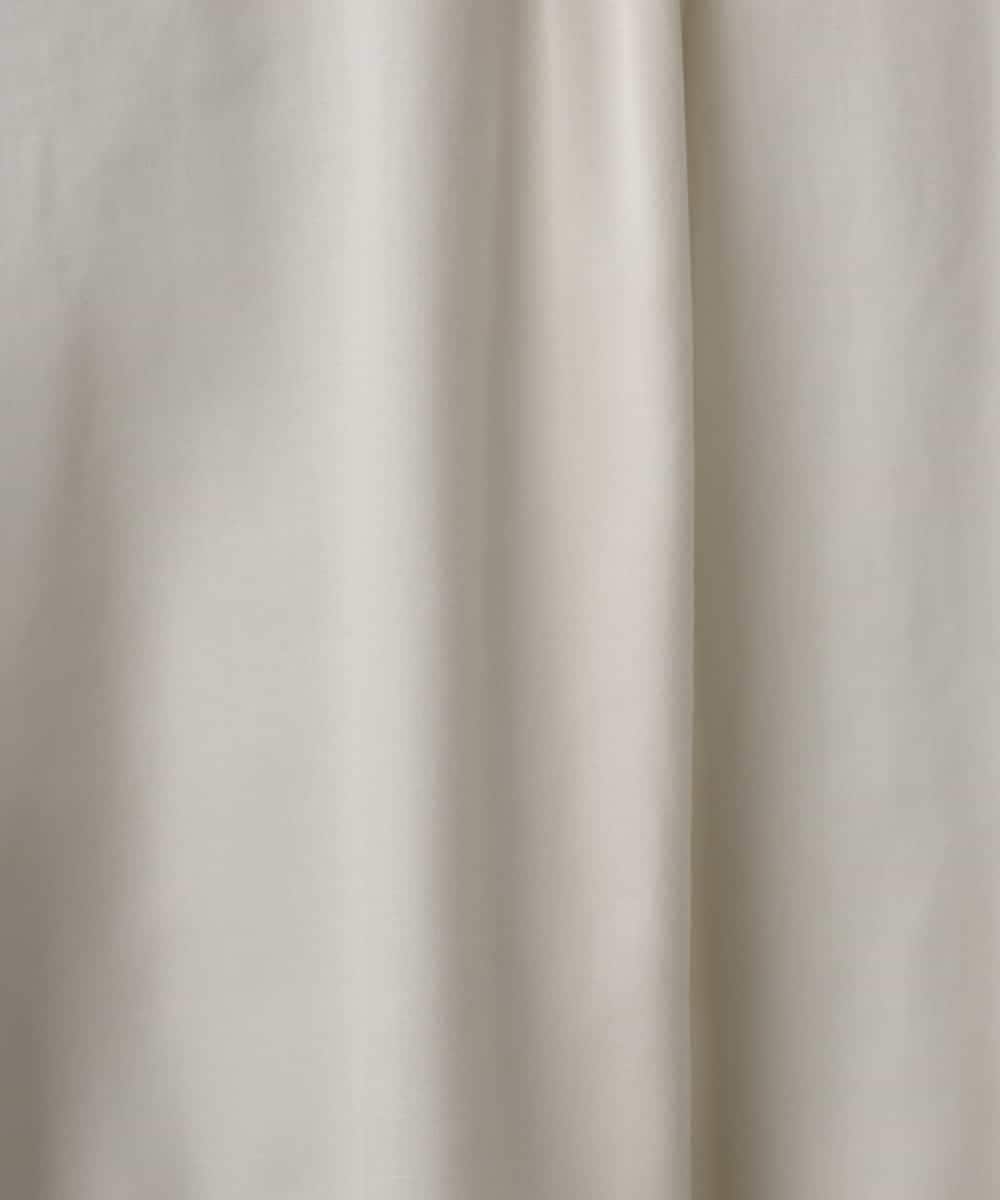 FMBGD07290 MICHEL KLEIN(ミッシェルクラン) シアータッチ ドローストリングシャツブラウス ダークグレー