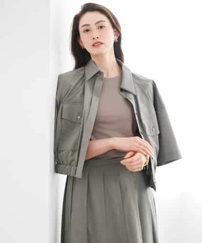 FMBGD12290 MICHEL KLEIN [セットアップ対応]ダブルポケットシャツブルゾン