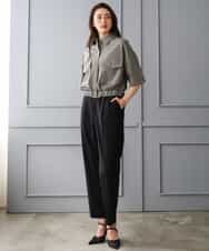 FMBGD12290 MICHEL KLEIN(ミッシェルクラン) [セットアップ対応]ダブルポケットシャツブルゾン カーキ