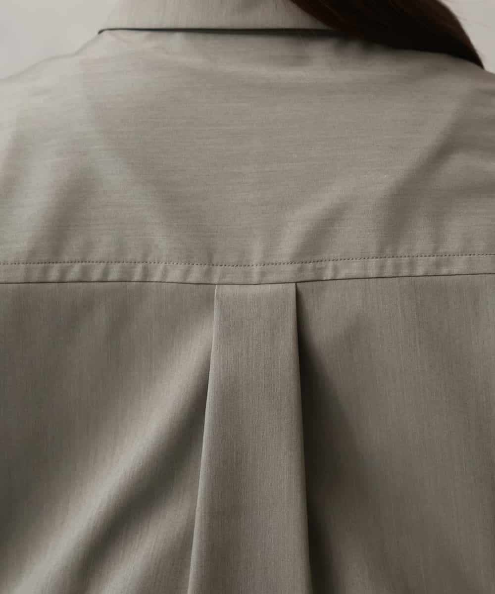 FMBGD12290 MICHEL KLEIN(ミッシェルクラン) [セットアップ対応]ダブルポケットシャツブルゾン カーキ