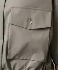 FMBGD12290 MICHEL KLEIN(ミッシェルクラン) [セットアップ対応]ダブルポケットシャツブルゾン カーキ