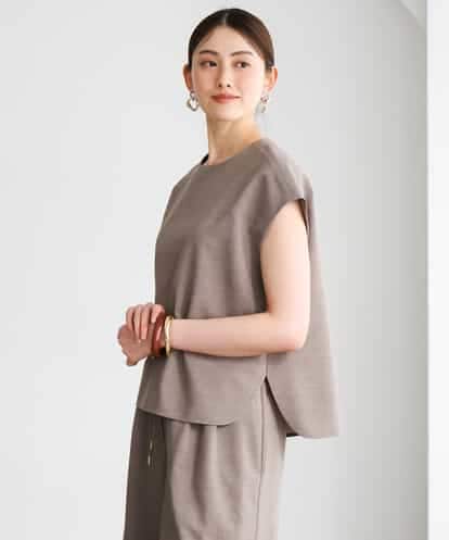 FMBGD13260 MICHEL KLEIN [セットアップ対応]フレンチスリーブブラウス