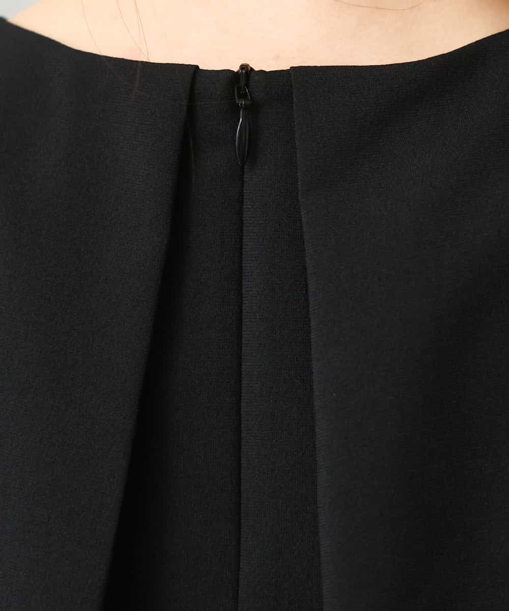 FMBGD13260 MICHEL KLEIN(ミッシェルクラン) [セットアップ対応]フレンチスリーブブラウス ブラック