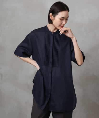 FMBHA05230 MICHEL KLEIN シアーチュニックブラウス