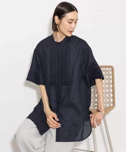 FMBHA05230 MICHEL KLEIN シアーチュニックブラウス