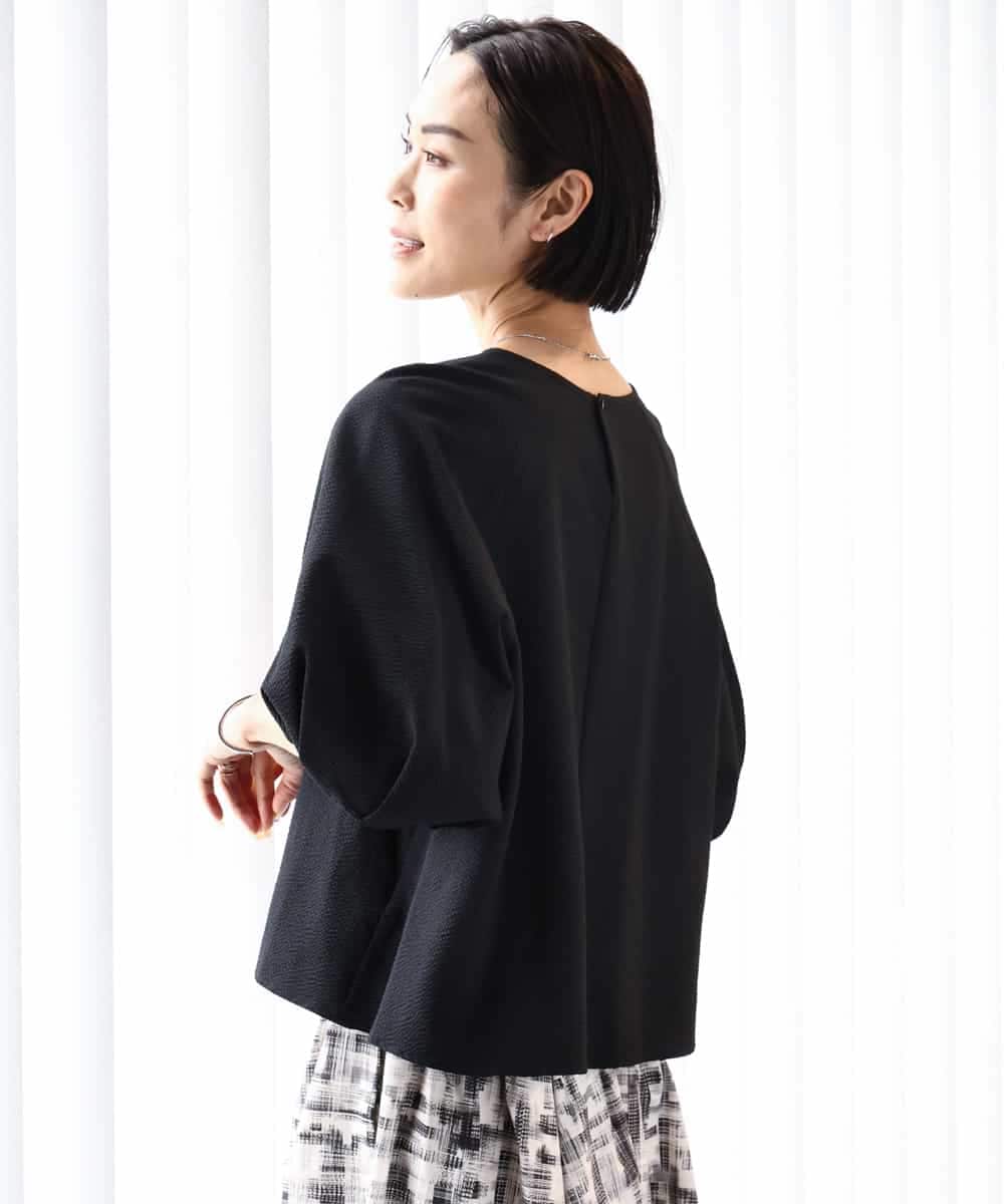 FMBHA06230 MICHEL KLEIN(ミッシェルクラン) ボリュームスリーブブラウス ライトイエロー