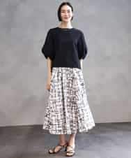 FMBHA06230 MICHEL KLEIN(ミッシェルクラン) ボリュームスリーブブラウス ライトイエロー