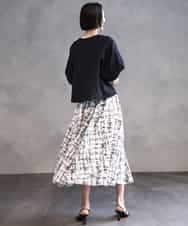FMBHA06230 MICHEL KLEIN(ミッシェルクラン) ボリュームスリーブブラウス ライトイエロー