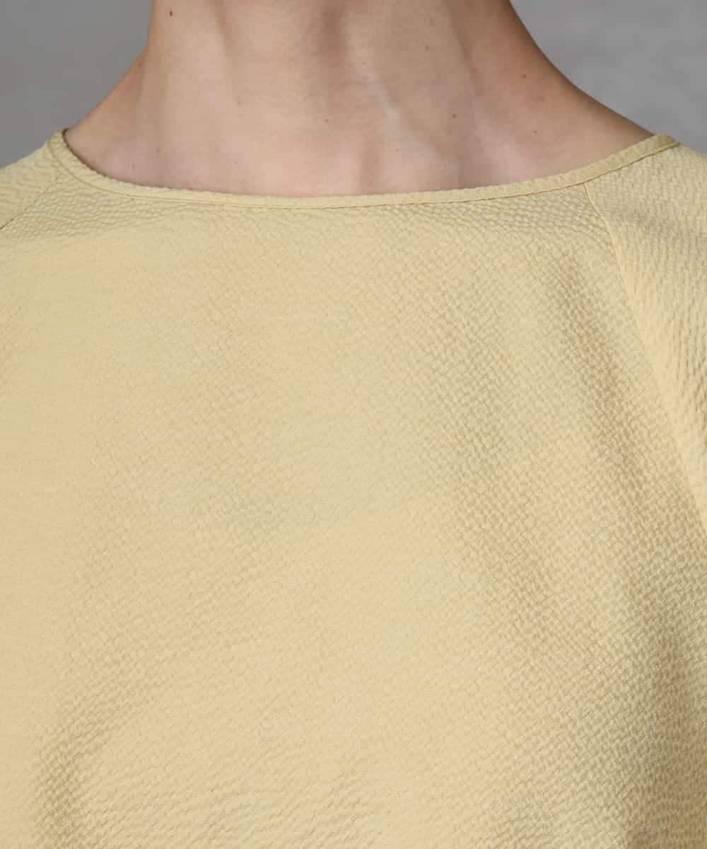 FMBHA06230 MICHEL KLEIN(ミッシェルクラン) ボリュームスリーブブラウス ライトイエロー
