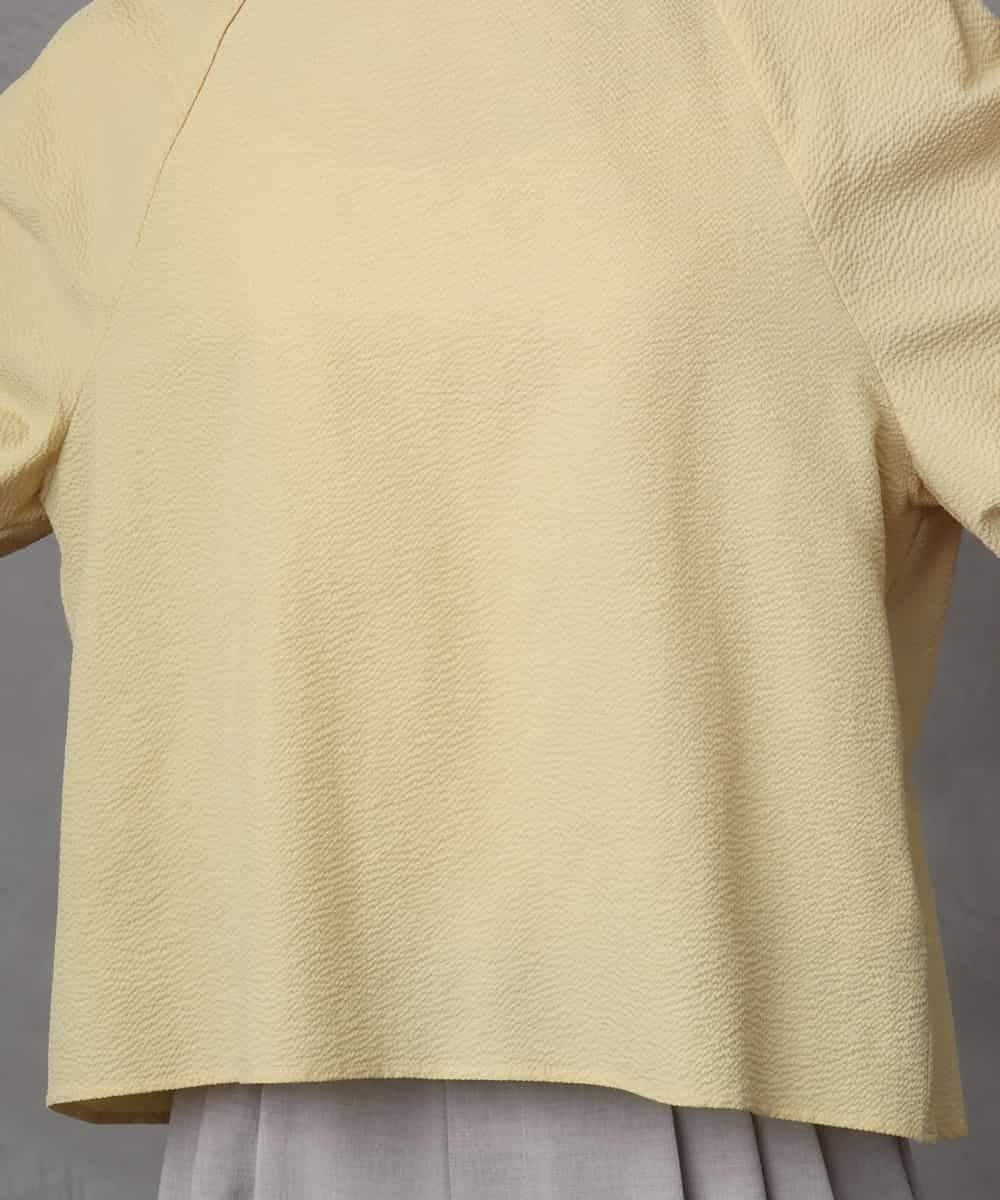 FMBHA06230 MICHEL KLEIN(ミッシェルクラン) ボリュームスリーブブラウス ライトイエロー