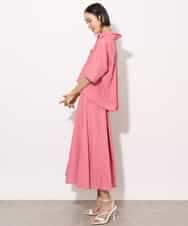 FMBHA08210 MICHEL KLEIN(ミッシェルクラン) [セットアップ対応]フレンチリネンシャツ ピンク