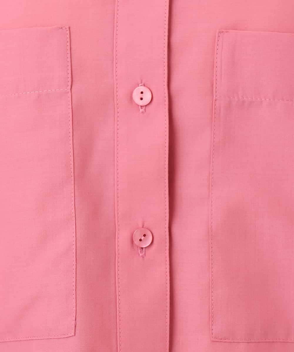 FMBHA08210 MICHEL KLEIN(ミッシェルクラン) [セットアップ対応]フレンチリネンシャツ ピンク