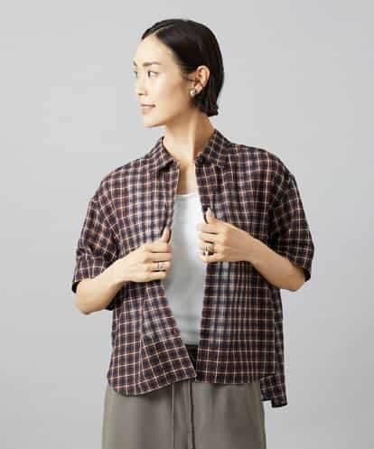 FMBHD06240 MICHEL KLEIN シアーチェックシャツ