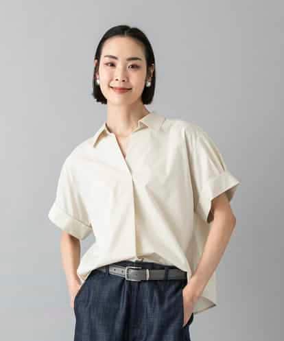 FMBHD16230 MICHEL KLEIN スキッパーシャツブラウス