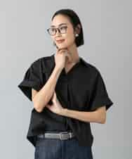 FMBHD16230 MICHEL KLEIN(ミッシェルクラン) スキッパーシャツブラウス ベージュ