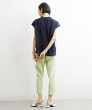 FMBHS49180 MICHEL KLEIN(ミッシェルクラン) [セットアップ対応]ナイロンソフトローンブラウス イエロー(25)