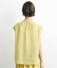 FMBHS49180 MICHEL KLEIN(ミッシェルクラン) [セットアップ対応]ナイロンソフトローンブラウス イエロー(25)