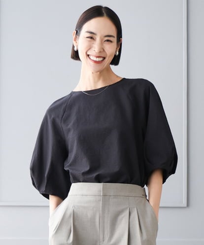 FMBID09230 MICHEL KLEIN パフスリーブブラウス