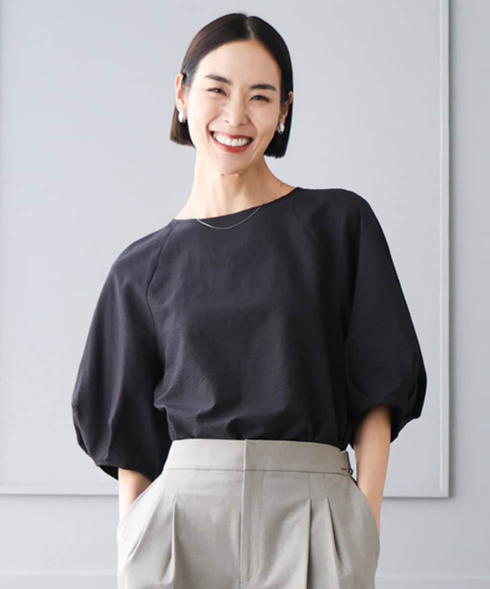 FMBID09230 MICHEL KLEIN パフスリーブブラウス