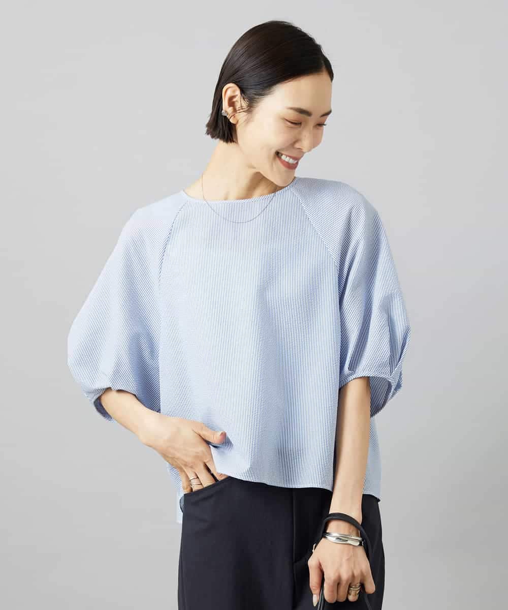 FMBID09230 MICHEL KLEIN パフスリーブブラウス