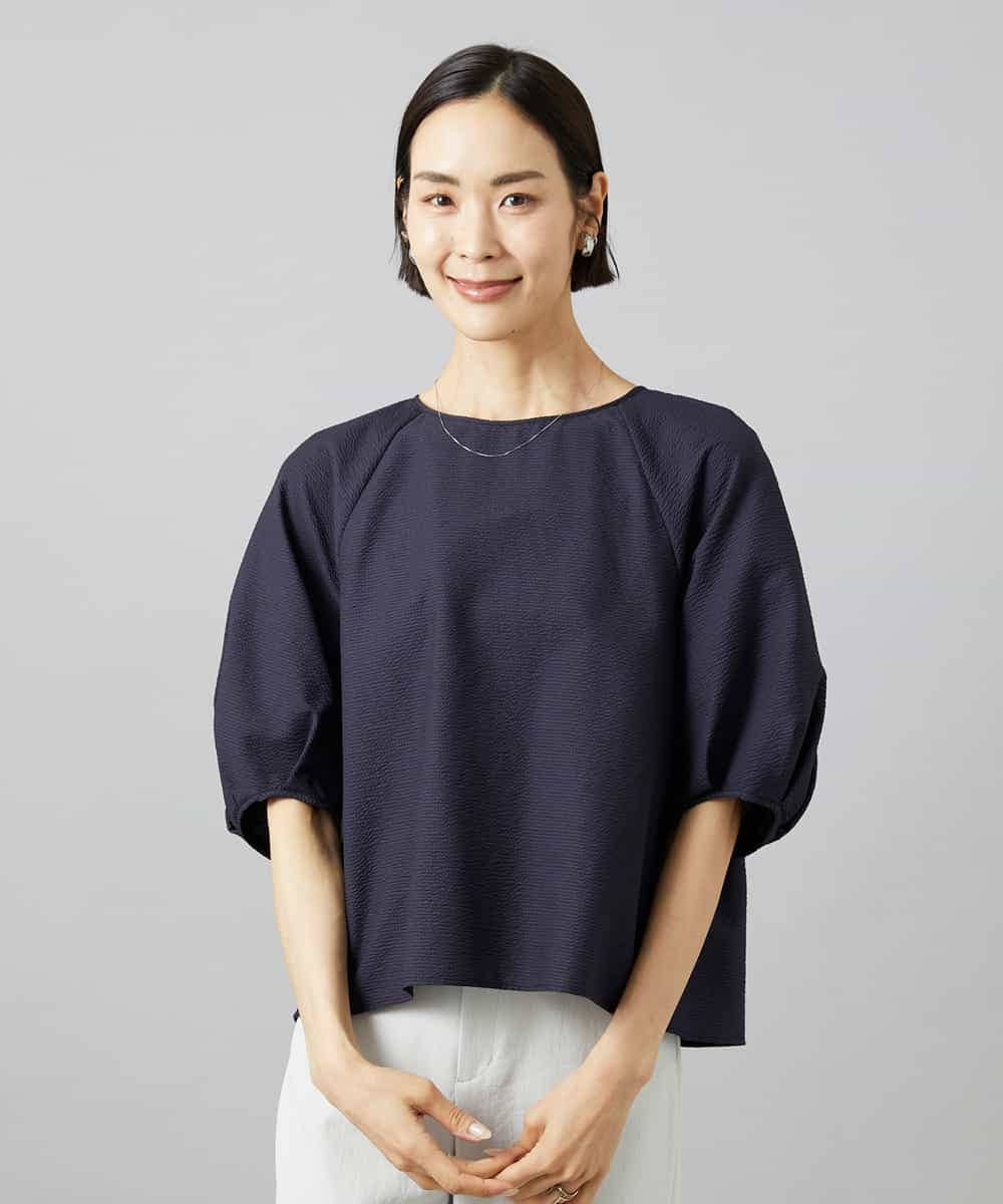 FMBID09230 MICHEL KLEIN パフスリーブブラウス