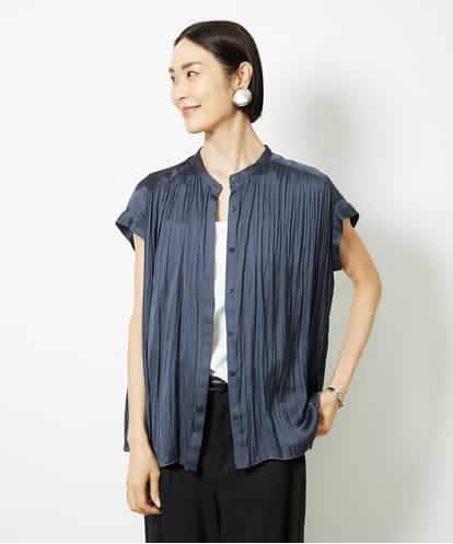 FMBJA06170 MICHEL KLEIN ランダムプリーツブラウス