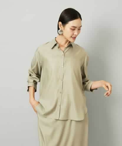 FMBJA21270 MICHEL KLEIN [セットアップ対応]とろみシャツ