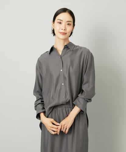 FMBJA21270 MICHEL KLEIN [セットアップ対応]とろみシャツ
