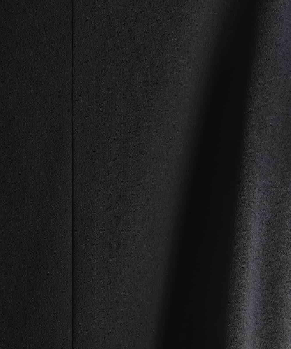 FMBJD03200 MICHEL KLEIN(ミッシェルクラン) [セットアップ対応]Vネックフレアブラウス ブラック