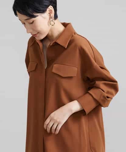 FMBJS17230 MICHEL KLEIN オーバーサイズCPOブラウス