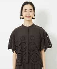 CARVEN カルヴェン ブラウス シャツ シースルー レース MSGM N21