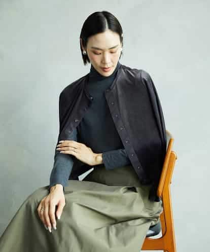 FMCAD16200 MICHEL KLEIN シアーベロアクルーネックカーディガン