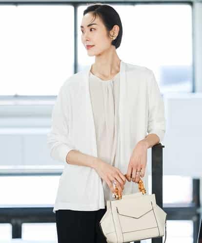 FMCGA13180 MICHEL KLEIN [接触冷感/UVカット]ドレープカーディガン
