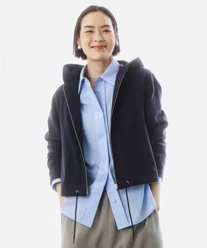 FMCGD03270 MICHEL KLEIN オーガニックコットン パイルパーカー