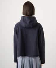 FMCGD03270 MICHEL KLEIN(ミッシェルクラン) オーガニックコットン パイルパーカー ネイビー